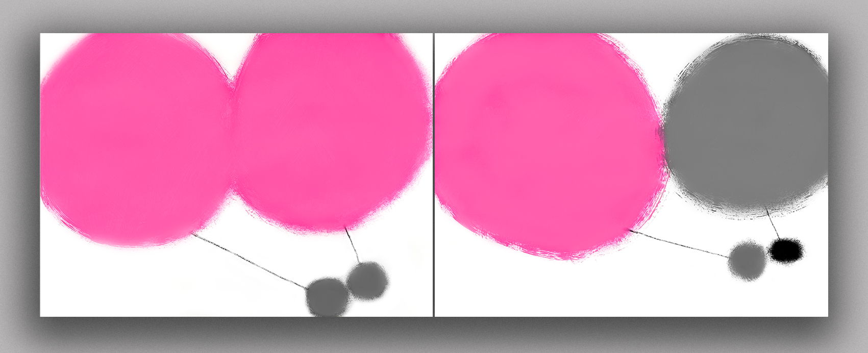 Rytmus vzdálených věcí  diptych kopie